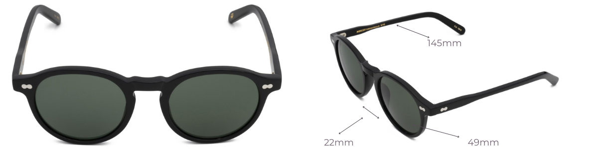 Moscot Miltzen Siyah Güneş Gözlüğü