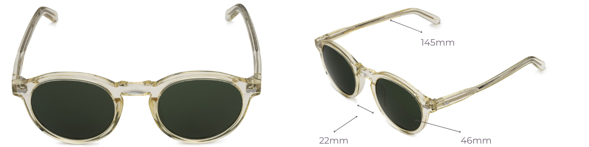 Moscot Miltzen Şeffaf Çerçeve Güneş Gözlüğü