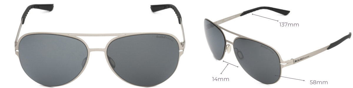 Red Bull Men's Gun Metal Sunglasses 181