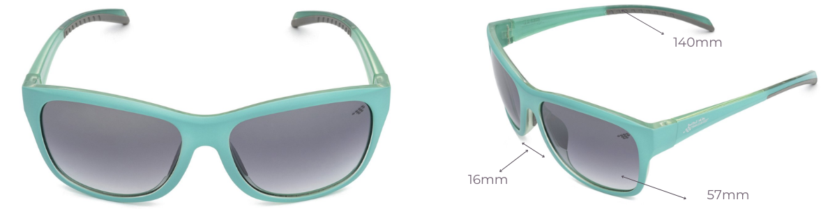 Red Bull Unisex Turquoise Sunglasses