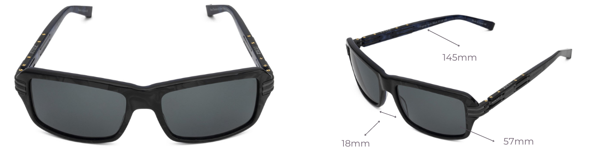 Black Zilli Men's Sunglasses